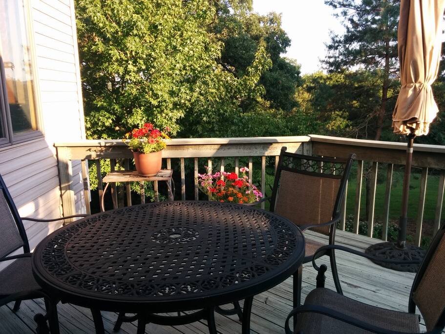 Private deck that you can access!