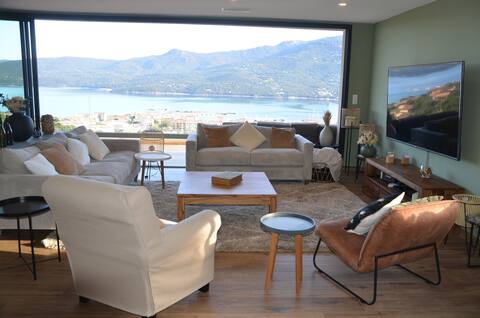 villa in propriano 300 m² sea view, pool, spa