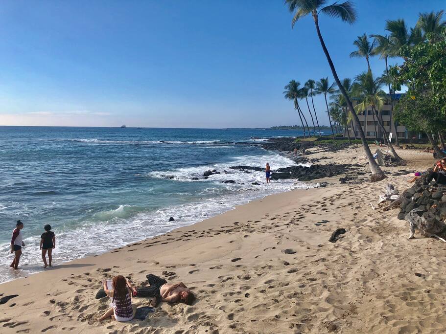 Only condo with sandy beach next door!