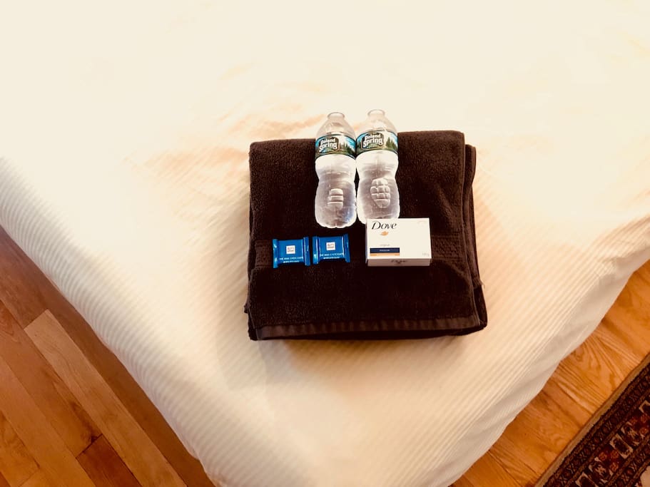 A nice simple welcome package for my guests.