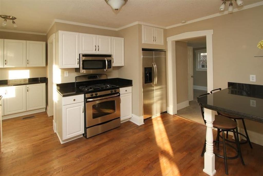 Bright open kitchen