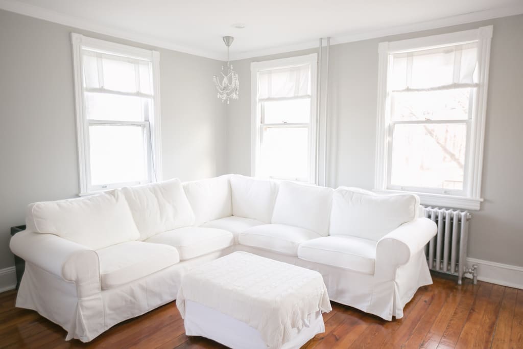 Comfy sectional for cozy evenings.