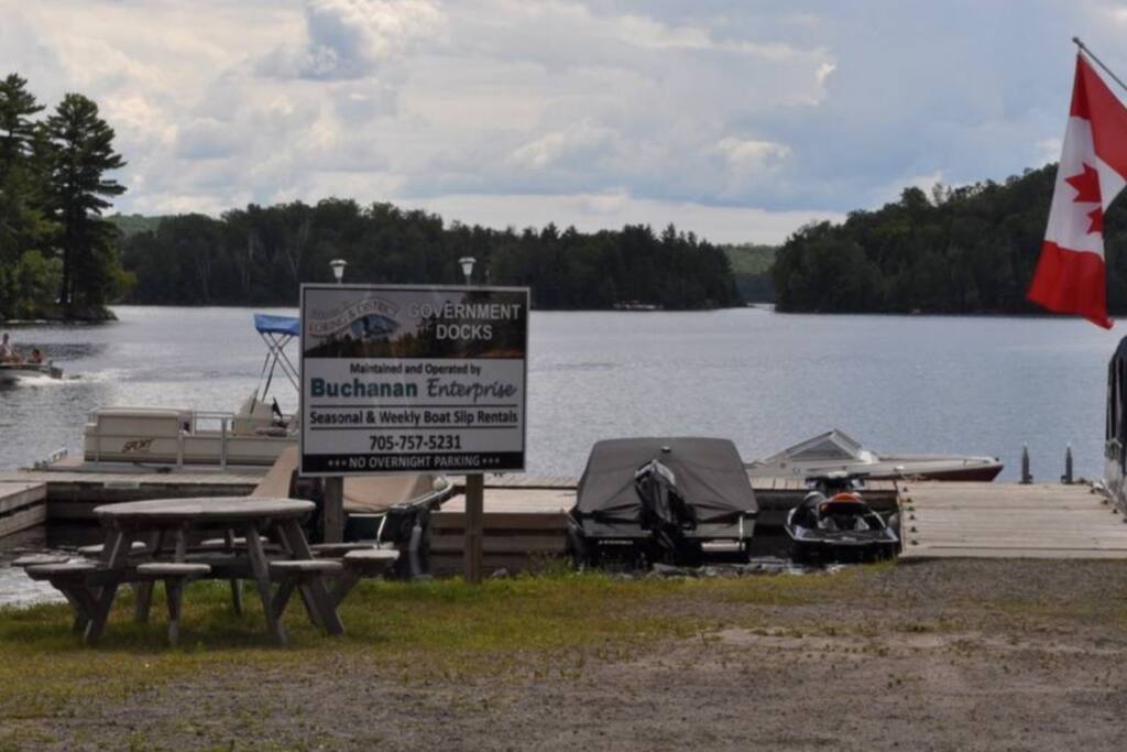 Government dock, enjoy jumping off and taking a dip.