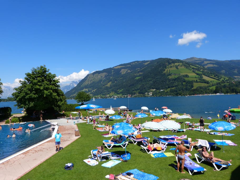 Zell am See has great beach and pool facilities