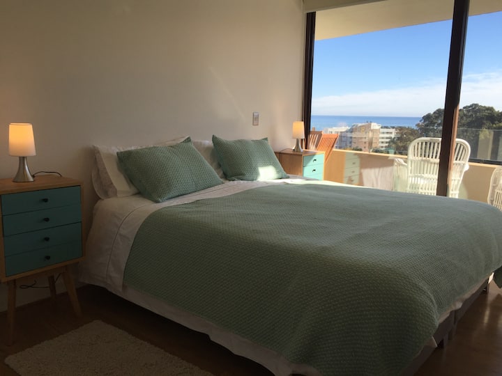 Master bedroom with en-suite bathroom, beautiful view and king bed.