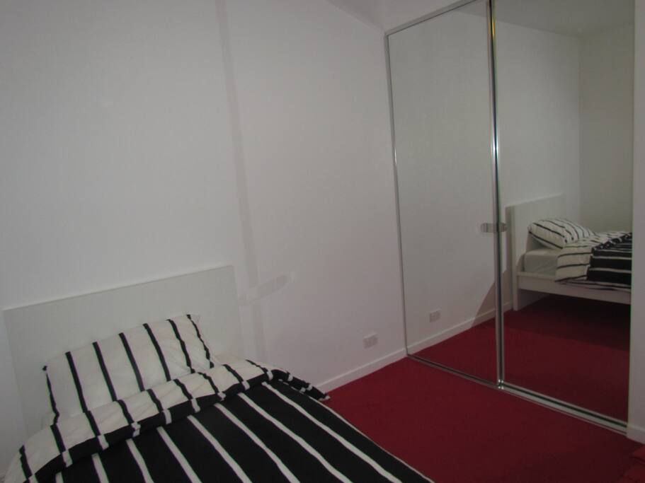 Mirrored full size wardrobe
