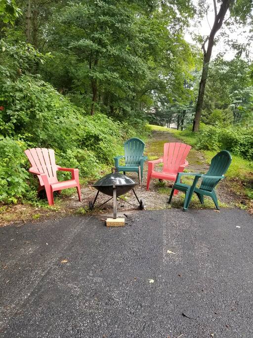 Fire pit area for nice weather nights.