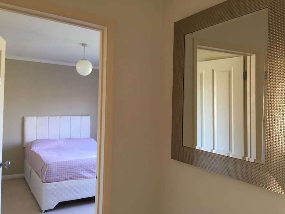 Hallway leading to guest bed