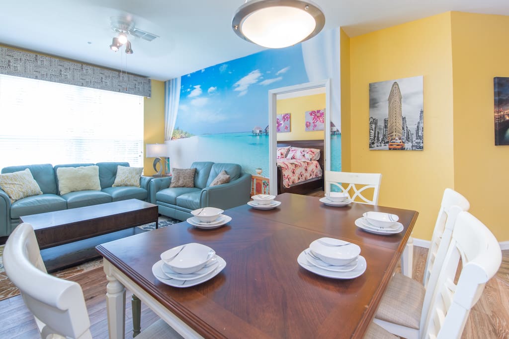 Living room and dinning area