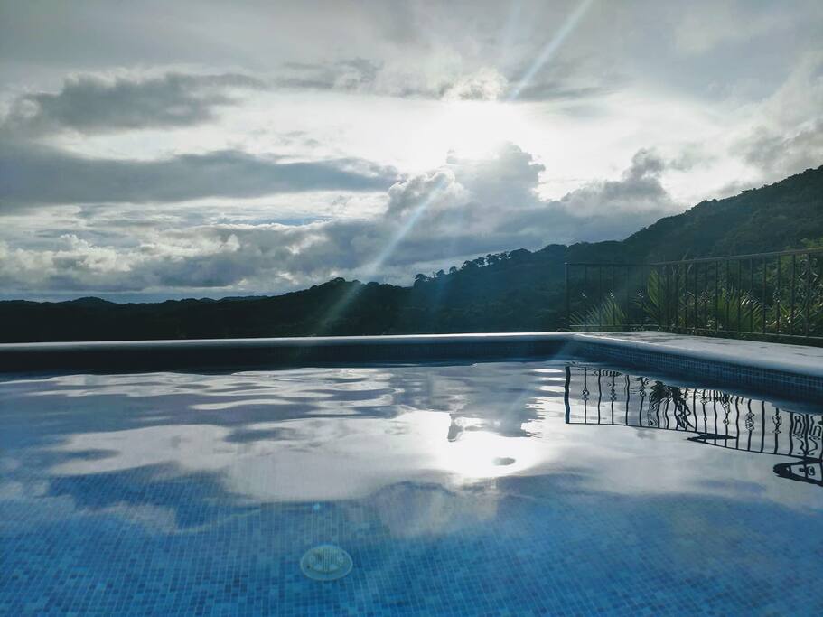View from the private pool