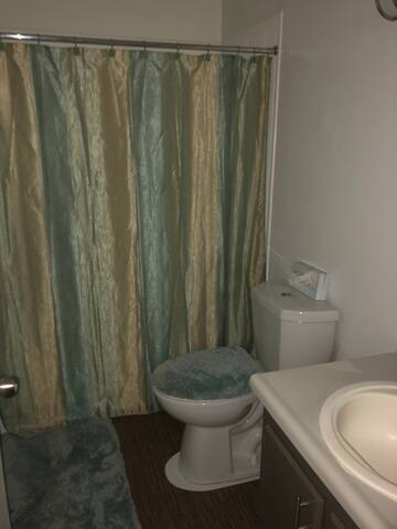 Air mattress in private room with private bathroom