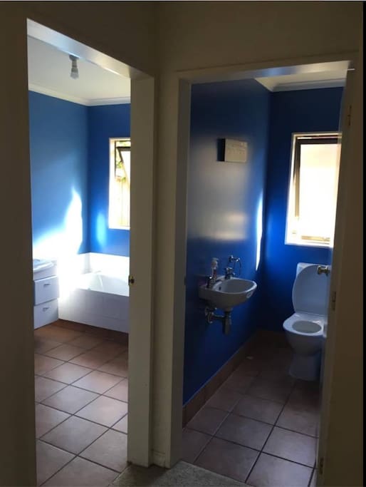 Separate toilet and main bathroom