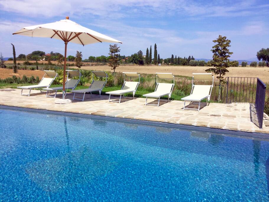 Poolside relaxation,