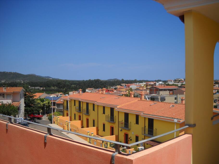 la vista dalla terrazza