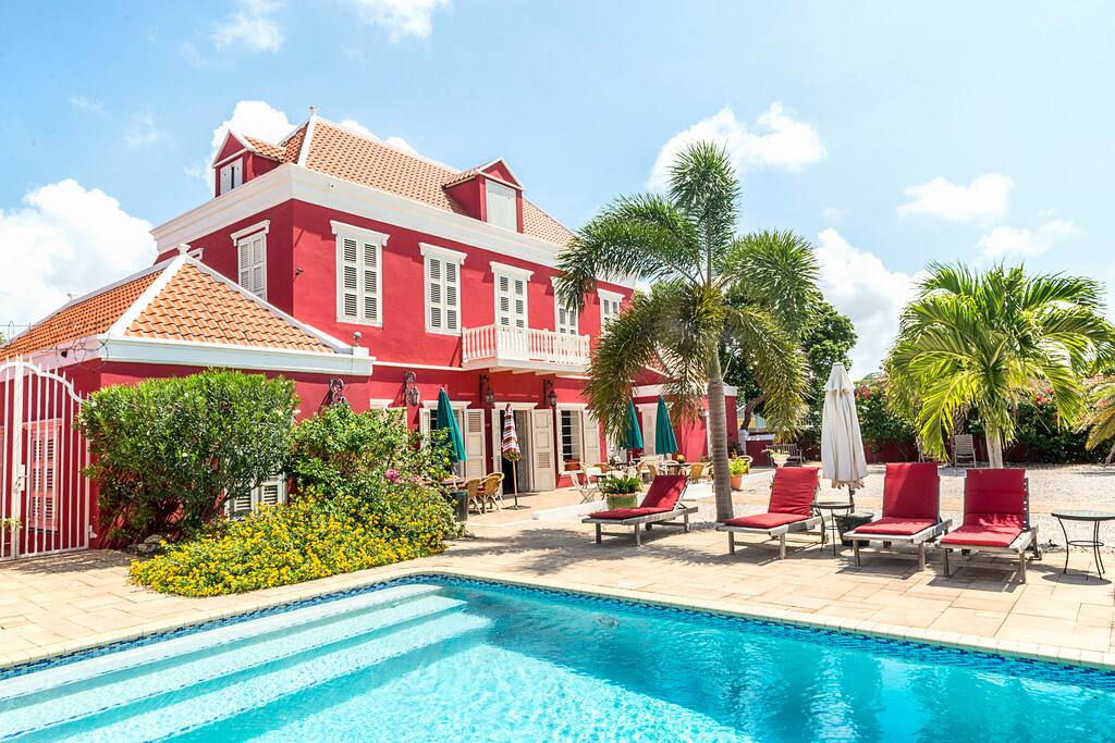 Pool and villa