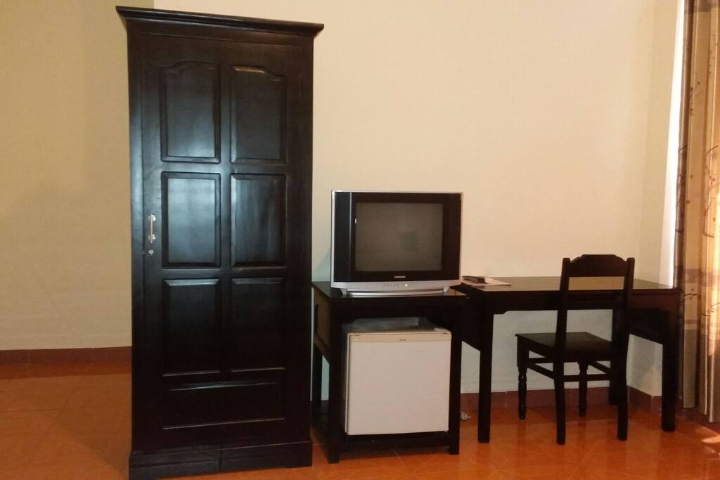 Televison & Mini bar.