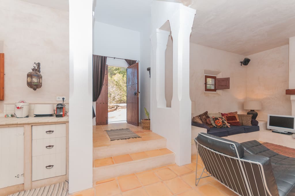Entrance and living room