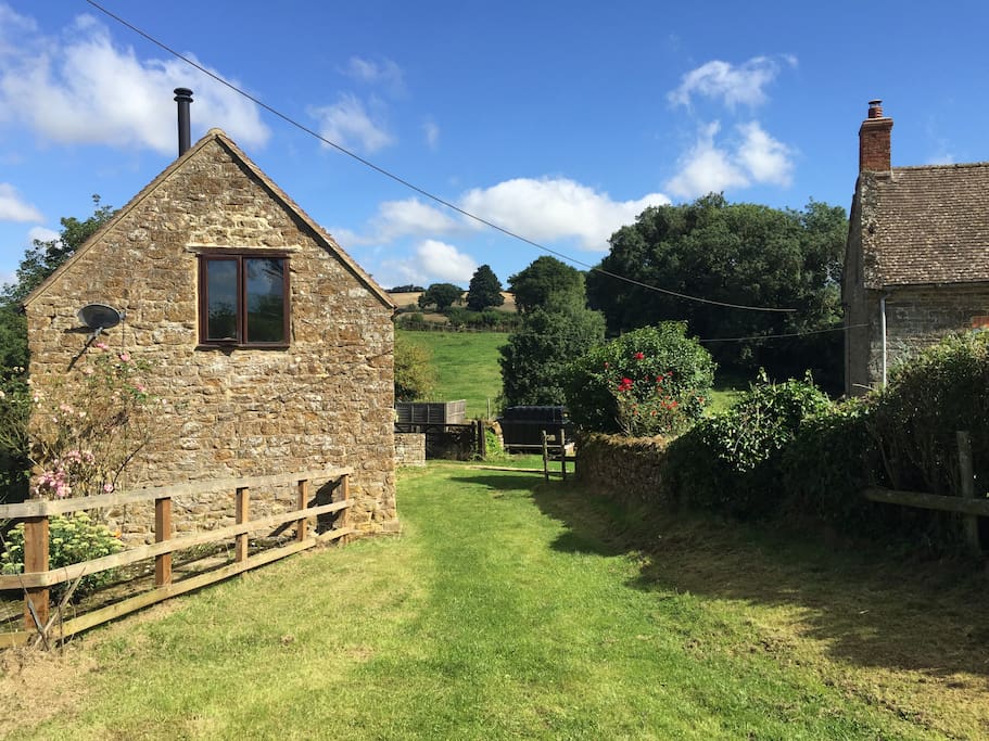 Mill Holm to the left and our home to the right
