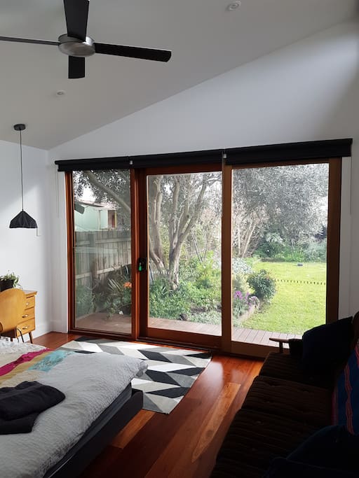 View to the garden.