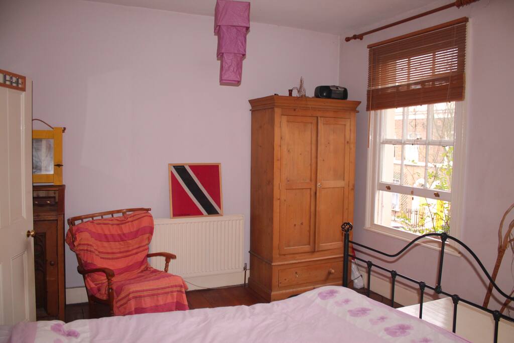 Spacious bedroom with plenty of storage space
