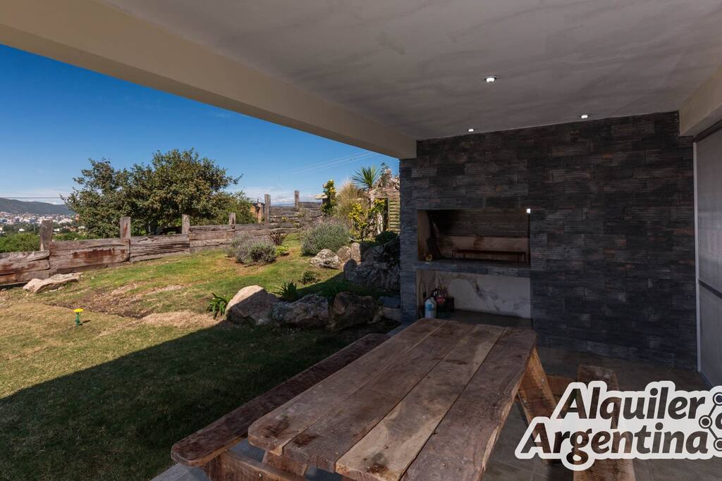 Galería con asador