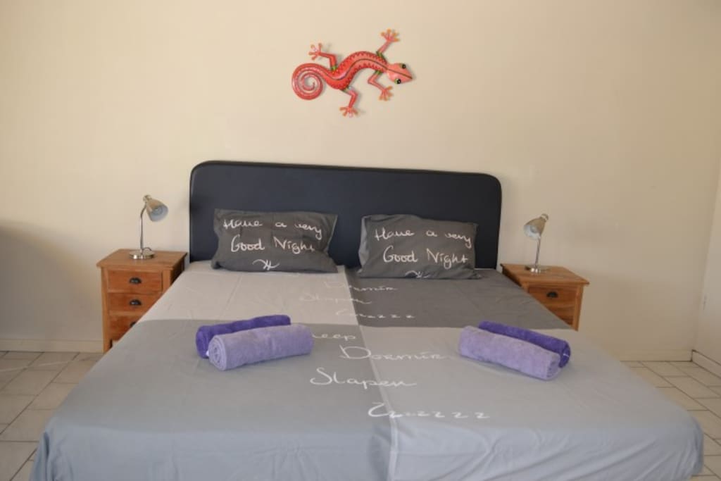 2-persoons boxspring, ook uit elkaar te schuiven
