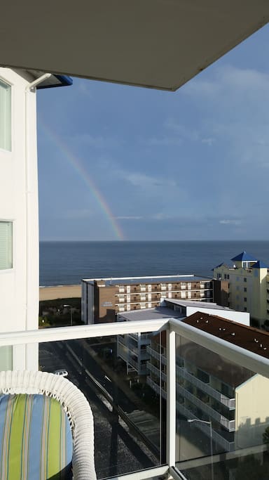 view from balcony off livingroom