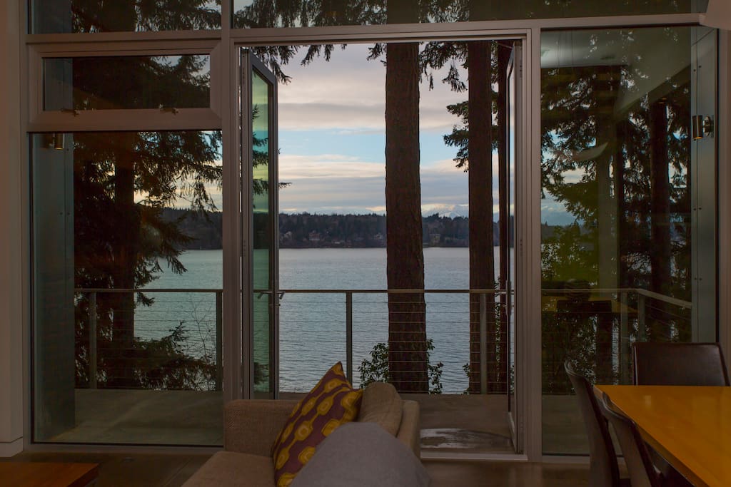 Fire up the grill with a view off your open concept living area