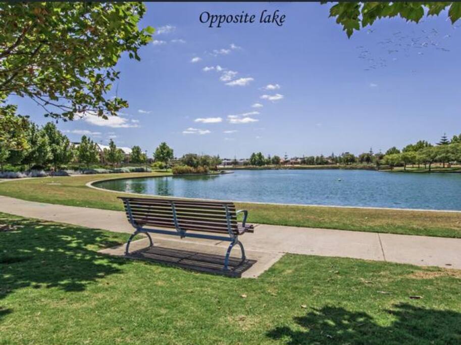 one of many benches along the lake