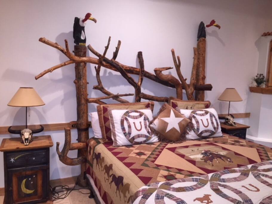 Get a good night's sleep in our world-famous Buzzard Bed...king-sized, of course.