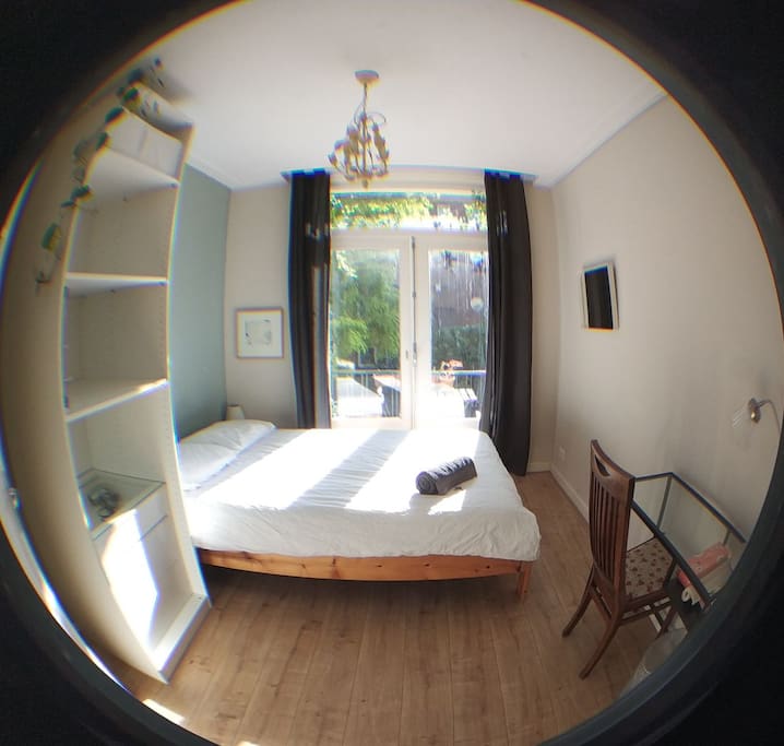 Taken with a fish eye lense in case you were wondering how to room has grown suddenly. It's not a very big room ;)