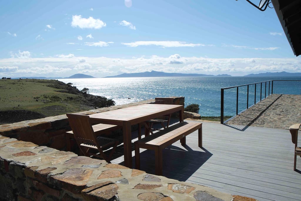 Decking and outdoor sitting area