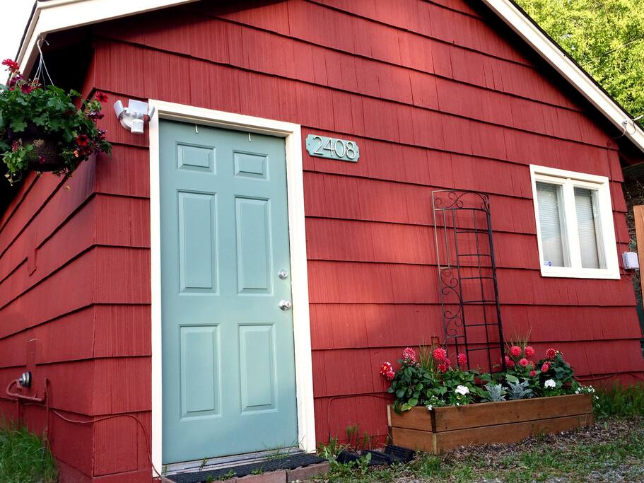 Snowberry Guest House entrance.
