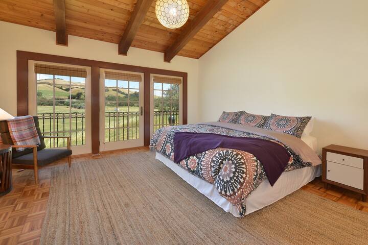 Hacienda Master Bedroom w/ King Bed - Polo Field View