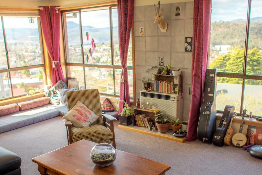 Living room with view