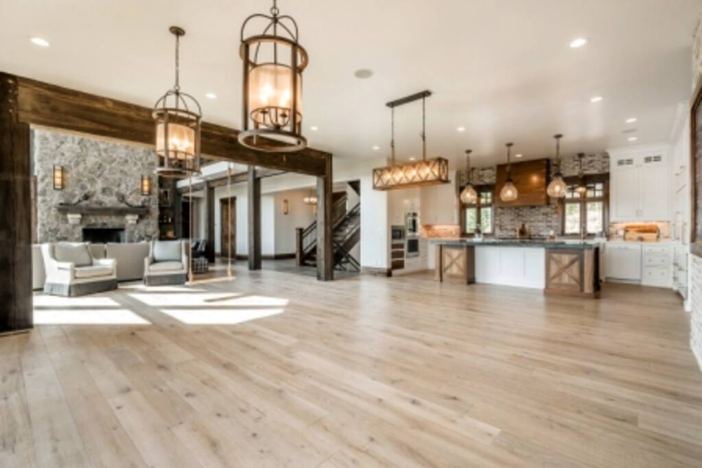 Dining area and kitchen