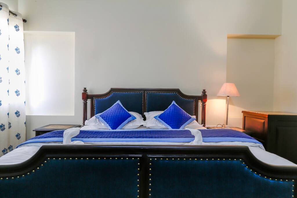The double bedded room