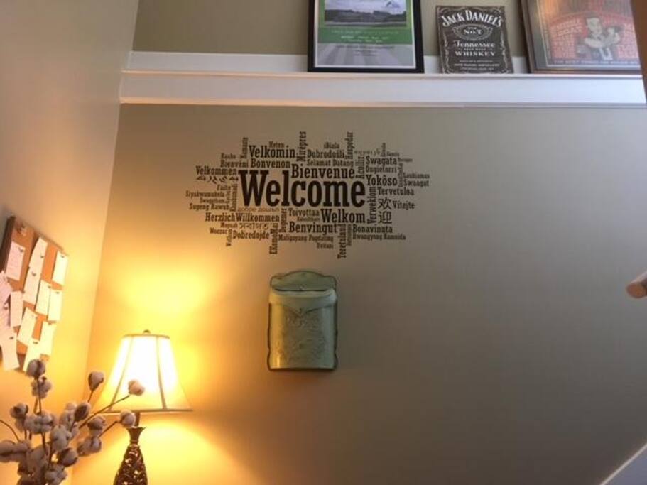 We endeavor to make all our guests feel welcome. Roughly 1/2 of our arrivals are from outside of the United States. Having lived abroad, we understand what it feels like to travel in a distant country. Please take note there are stairs to your room.