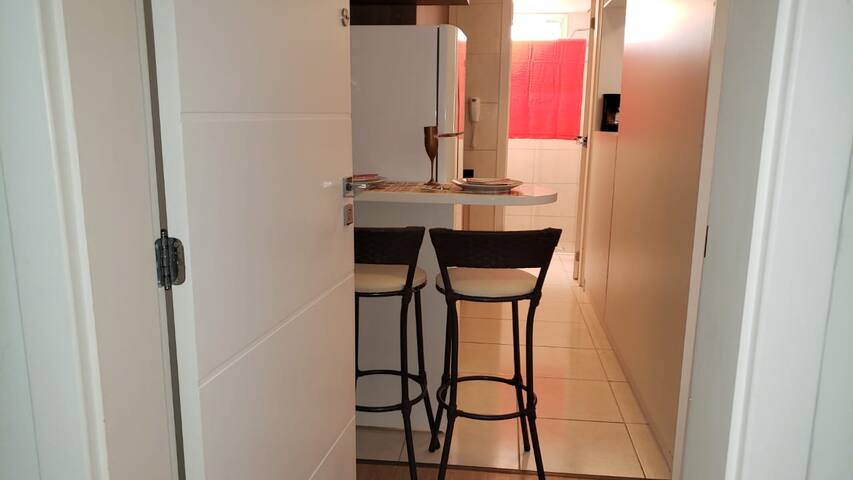 Studio Novo Central Ampla Área Externa Privativa