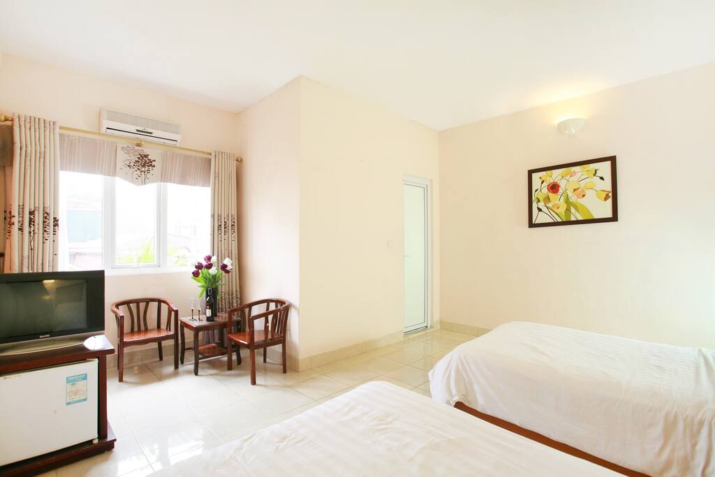 Family room with window