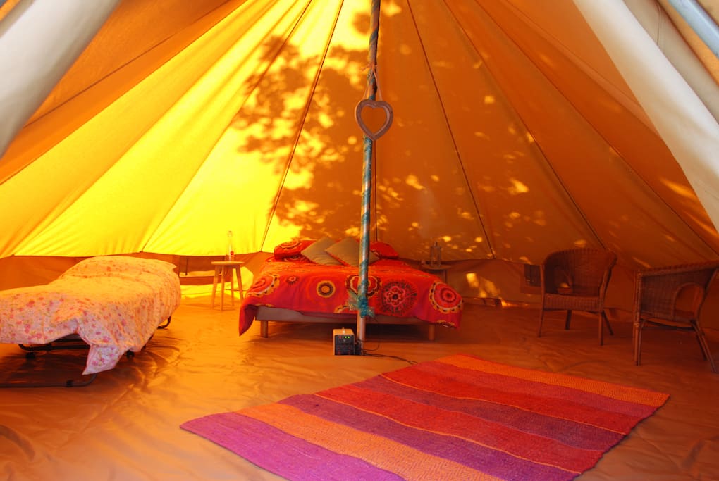 Bell tent interior