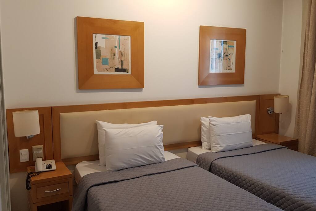Nice bedroom with 2 big single beds