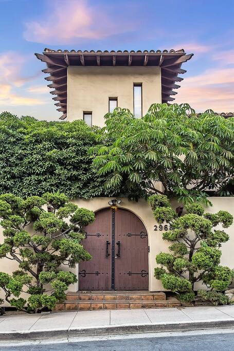 Walled entrance