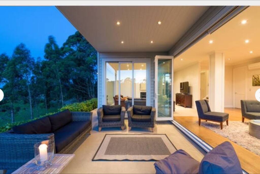 Outdoor area from kitchen
