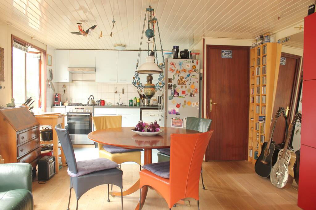 Dining area in the living room