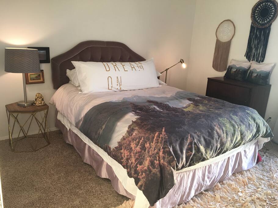 Queen bed to dream on