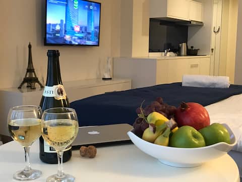 Studio in Orbi City, steps away from the sea