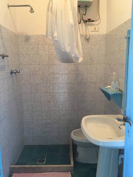 Bagno privato con scaldabagno