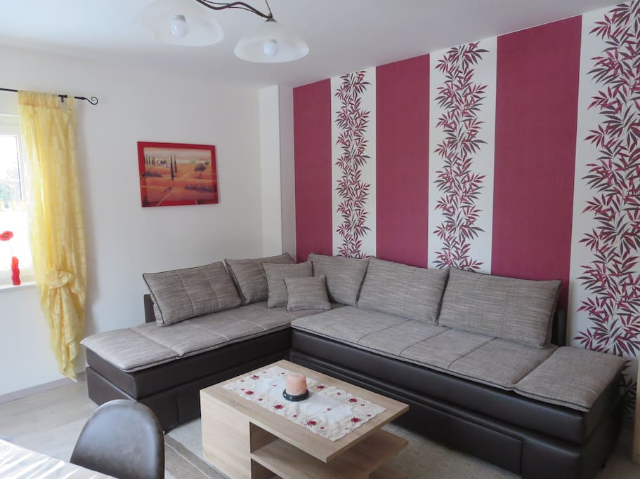 großes Boxspringsofa