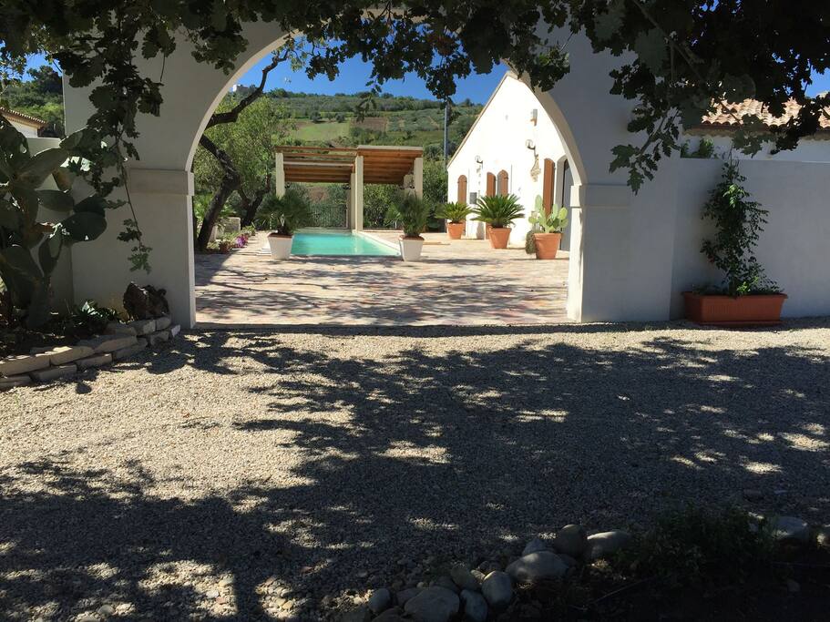 Entrance to compound